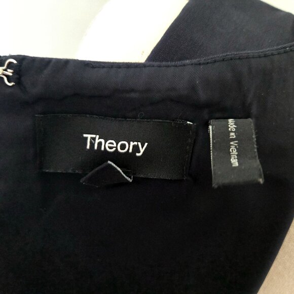 Theory Classic Black Mini Sleeveless Dress Size 4 - Picture 8 of 12